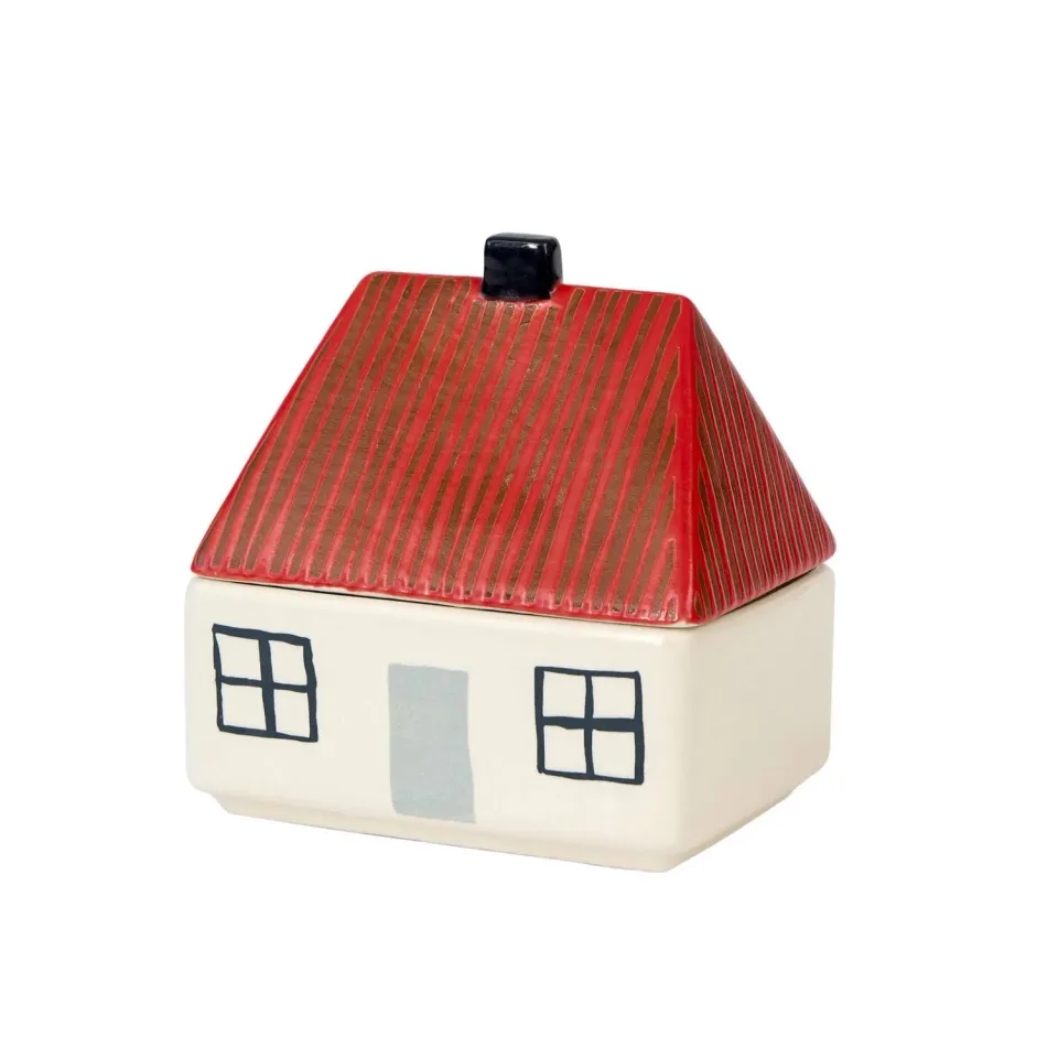 Donna Wilson House Butterdose Steinzeug 12,75 cm weiß