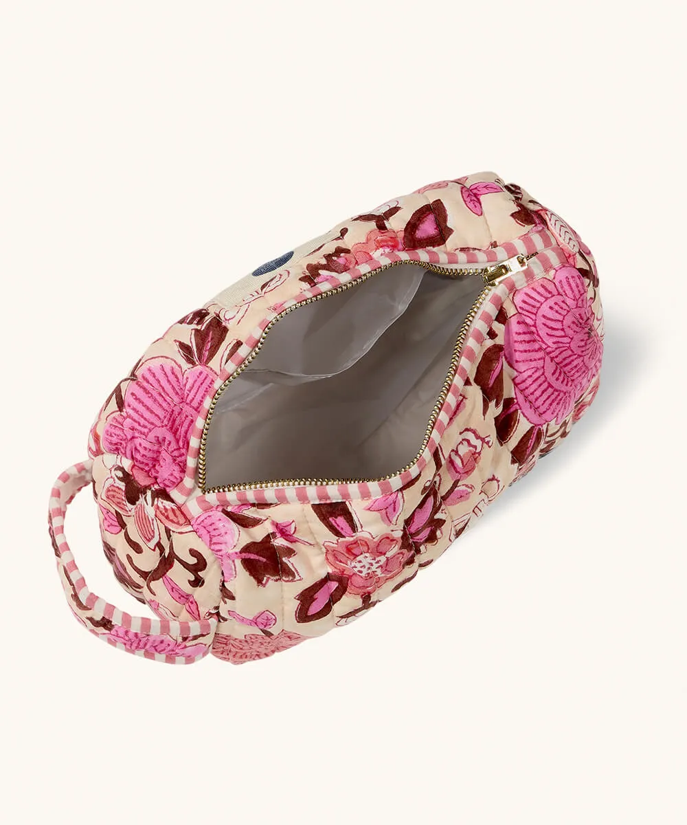 Doing Goods Molly Kosmetiktasche Medium Floral Rosa 20cm