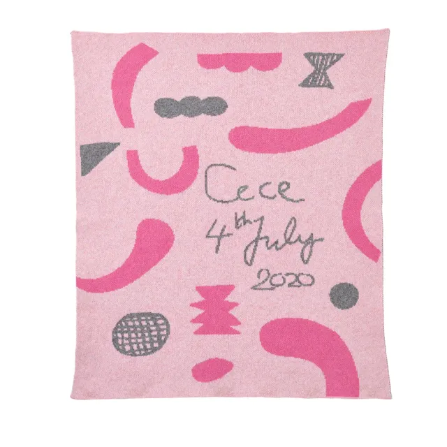 Donna Wilson Confetti Babydecke Lammwolle personalisiert