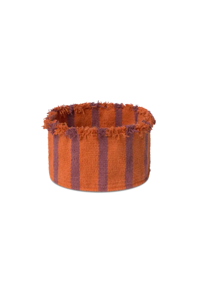 Lorena Canals Korb Klein Terracotta 20x10cm mit Fransen
