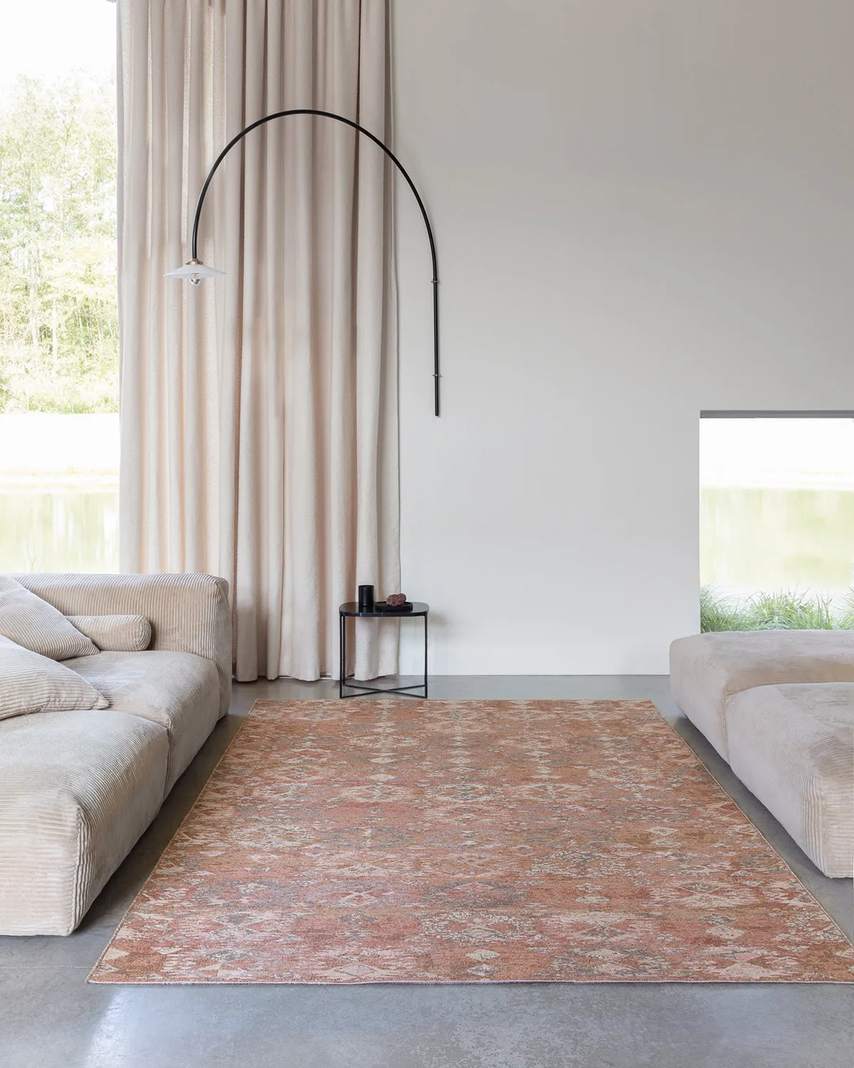 HC Interior Rugs Manilla 52050 Teppich Rose Flachgewebe
