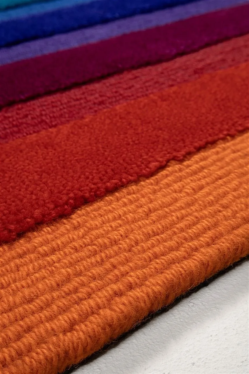 ABC VP Domino Stripe Teppich 60x60cm bunt