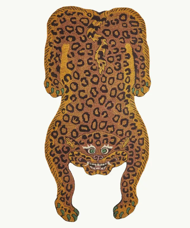 Doing Goods Tatsu Leopard Heritage Teppich Wolle