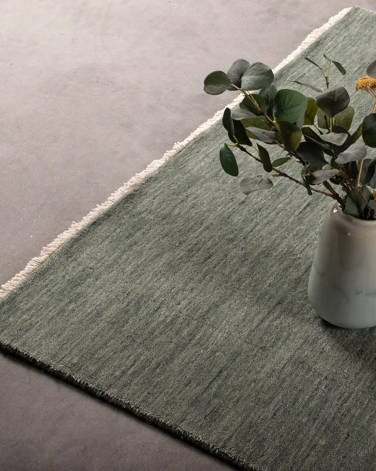 HC Interior Rugs Skagen 8800-445 Teppich Grün Handwebung