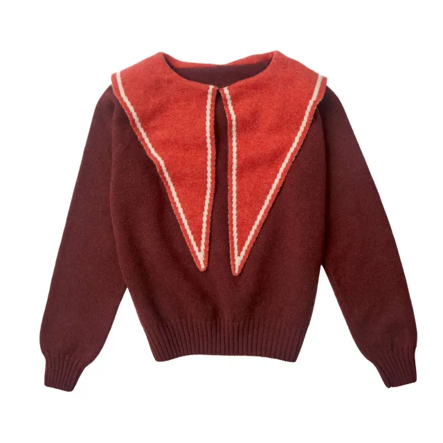 Donna Wilson Audrey Pullover Orange Lambswool