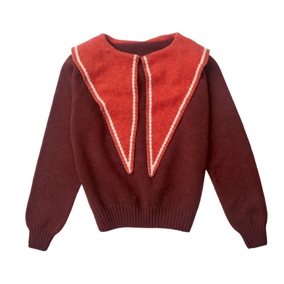 Donna Wilson Audrey Pullover Orange Lambswool