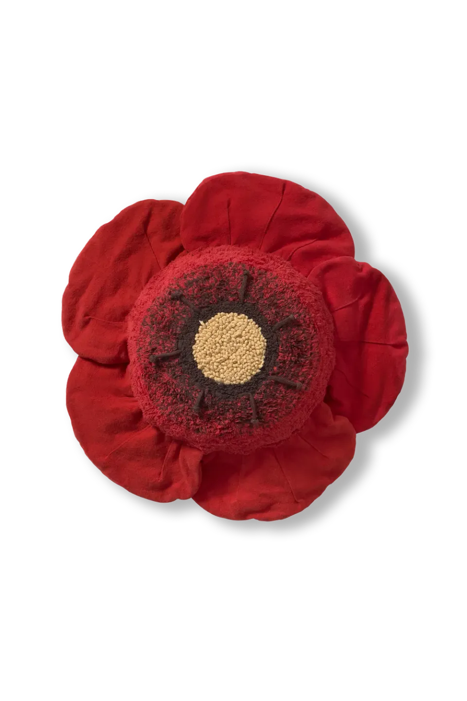 Lorena Canals Red Poppy Bodenkissen 74 cm rot