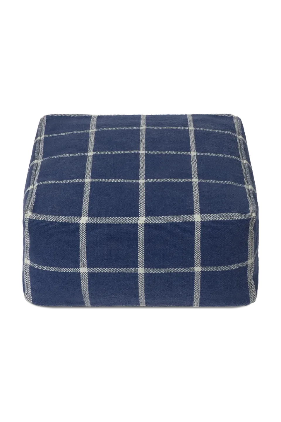 Lorena Canals Geo Block Pouf 45x45 Navy Blue Bauhaus