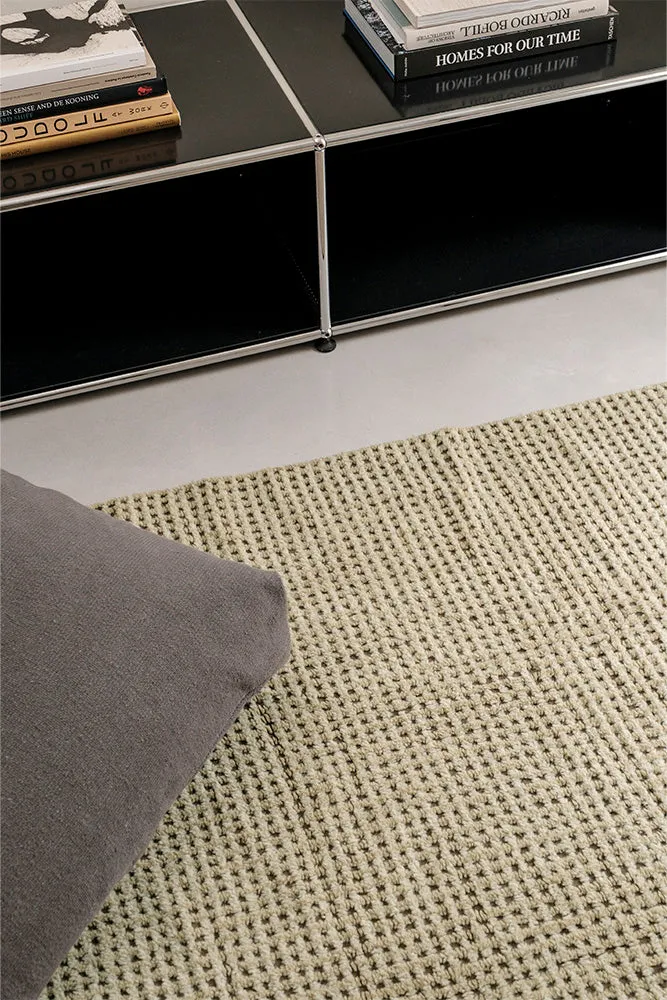 Lorena Canals Mist Wollteppich 80x140cm braun waschbar