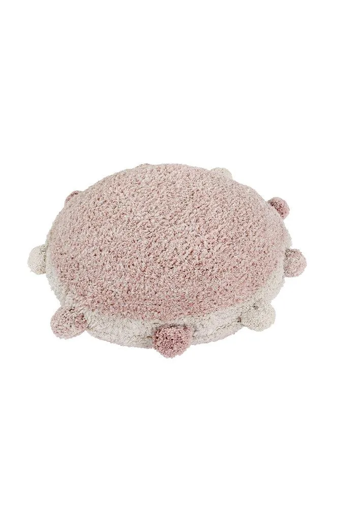 Lorena Canals Bubbly Vintage Nude Bodenkissen Ø48 cm Pompons