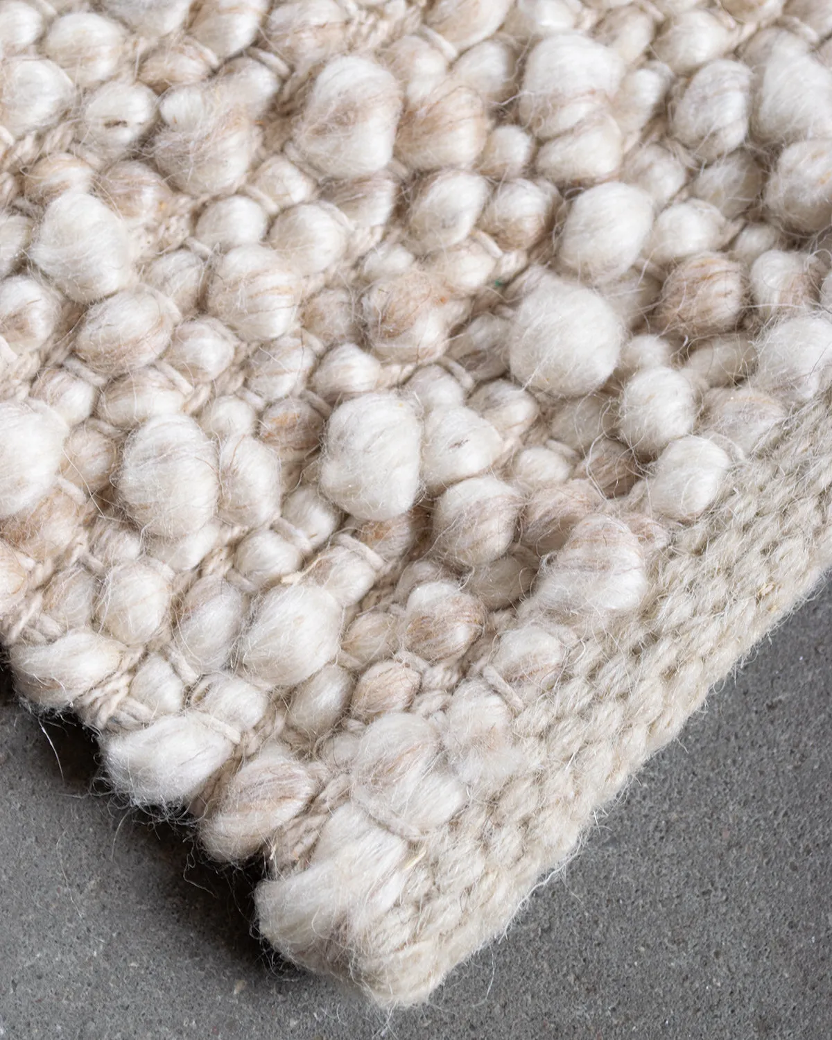HC Interior Rugs Pebble 4550-055 Teppich Beige Wolle