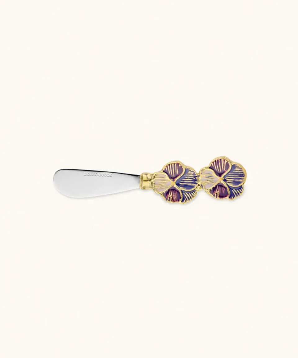 Doing Goods Valery Violet Buttermesser 13,5cm floral