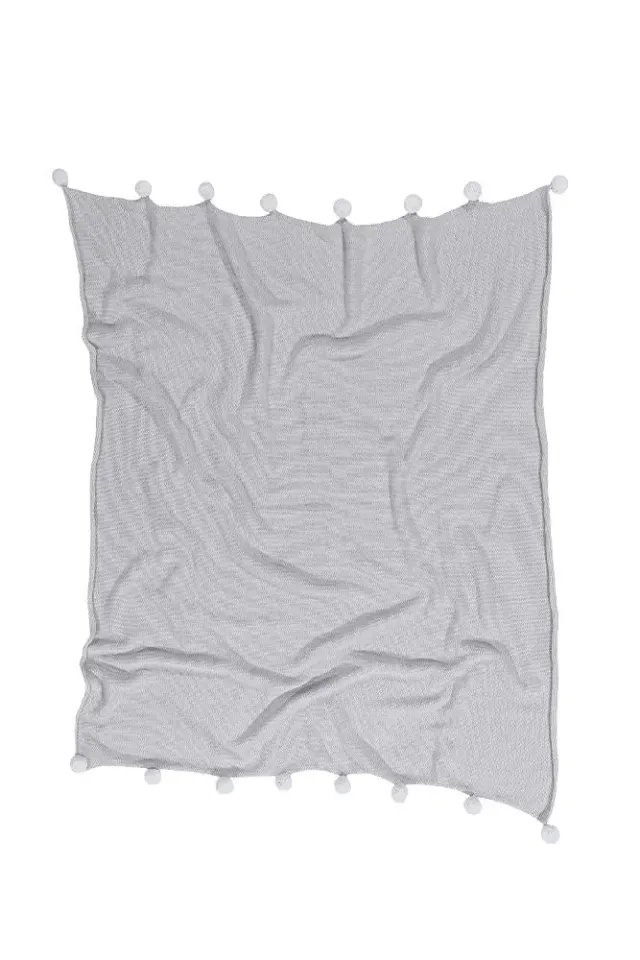 Lorena Canals Bubbly Babydecke 100x120 hellgrau Baumwolle