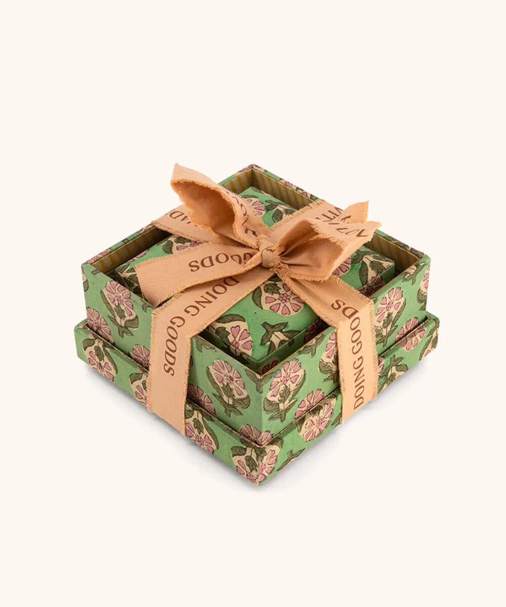 Doing Goods Emma Stoffboxen Set Baumwolle sechseckig