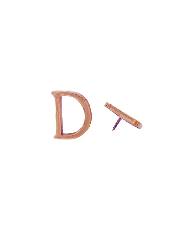 Doing Goods Buchstabe D Deko-Buchstabe Messing Kupfer