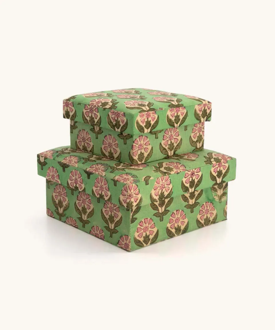 Doing Goods Emma Stoffboxen Set Baumwolle sechseckig