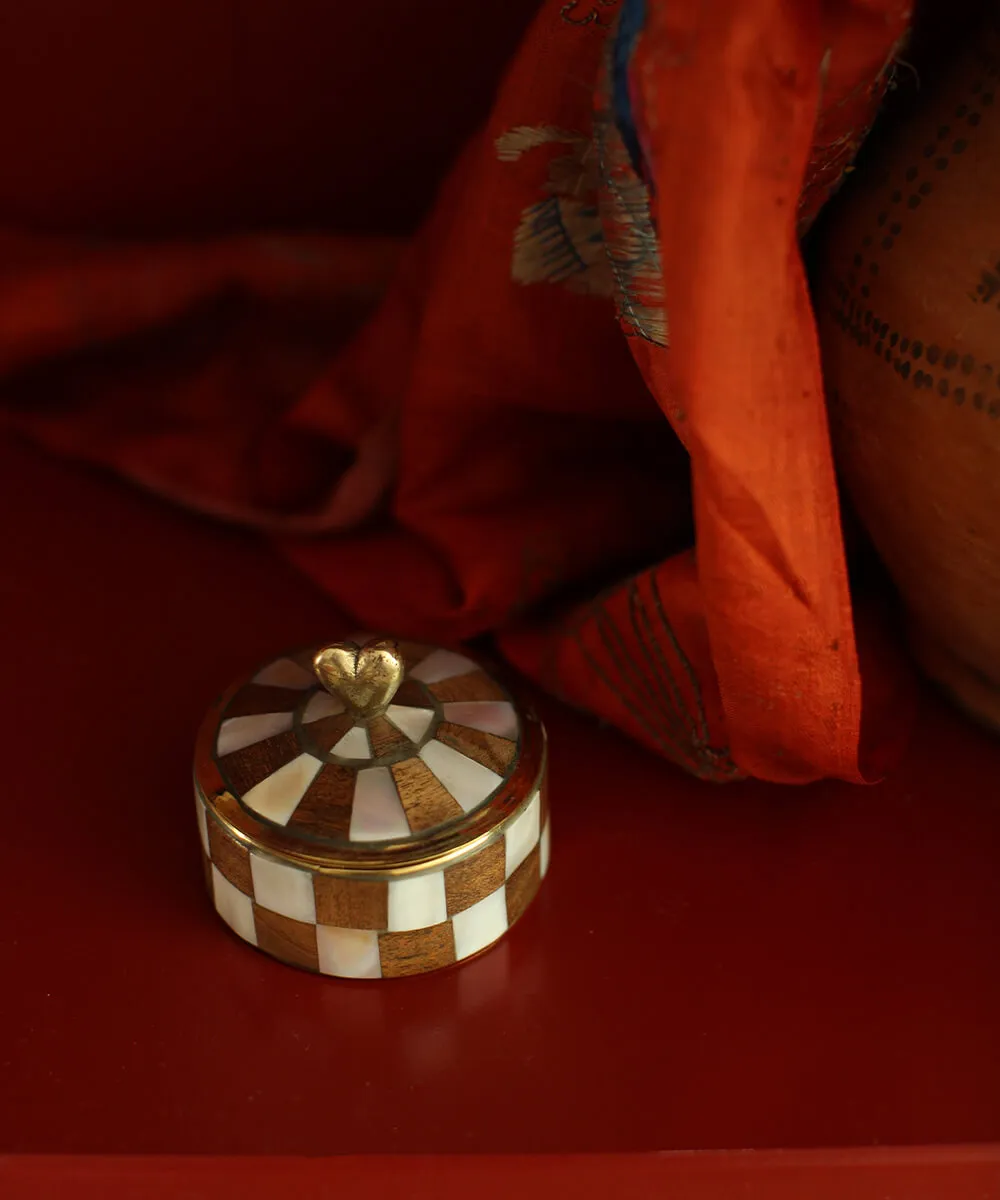Doing Goods Circus Heart Schmuckdose Herz Holz 7 cm