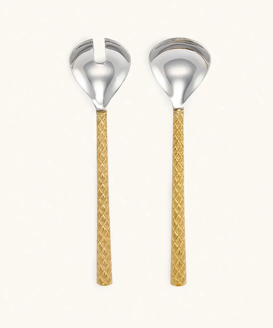 Doing Goods Chameli Salatbesteck Geschenkset Messing