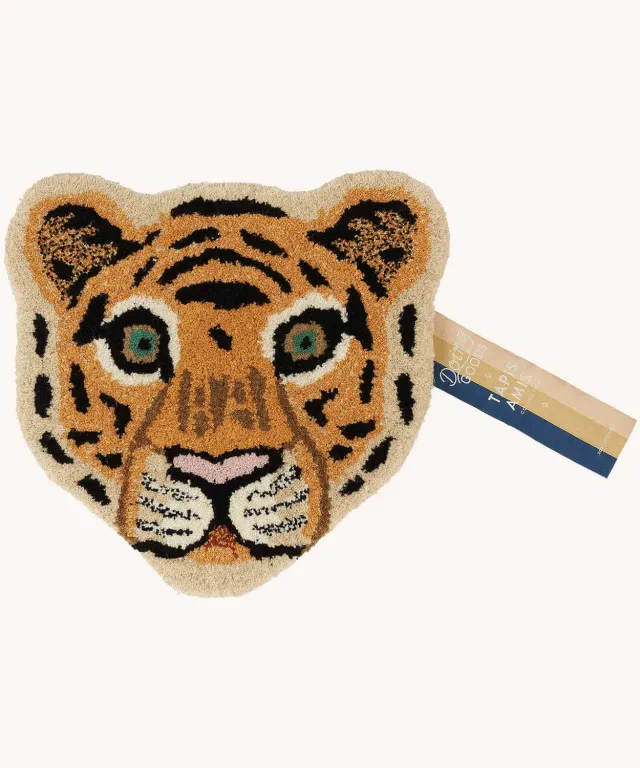 Doing Goods Cloudy Tiger Tigerteppich Wolle Wanddeko
