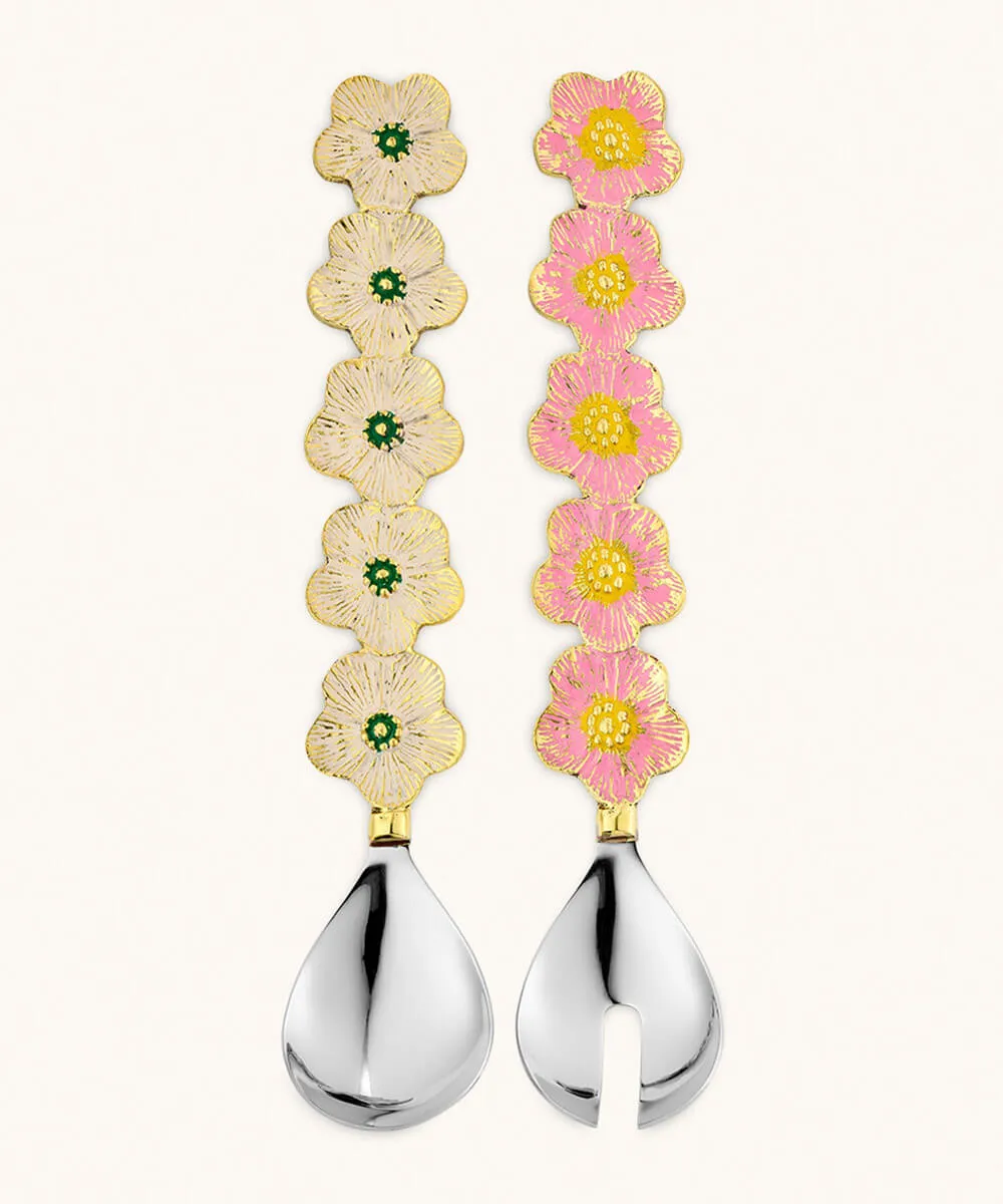 Doing Goods Faye Fleur Salatbesteck 2tlg Blume Geschenkbox