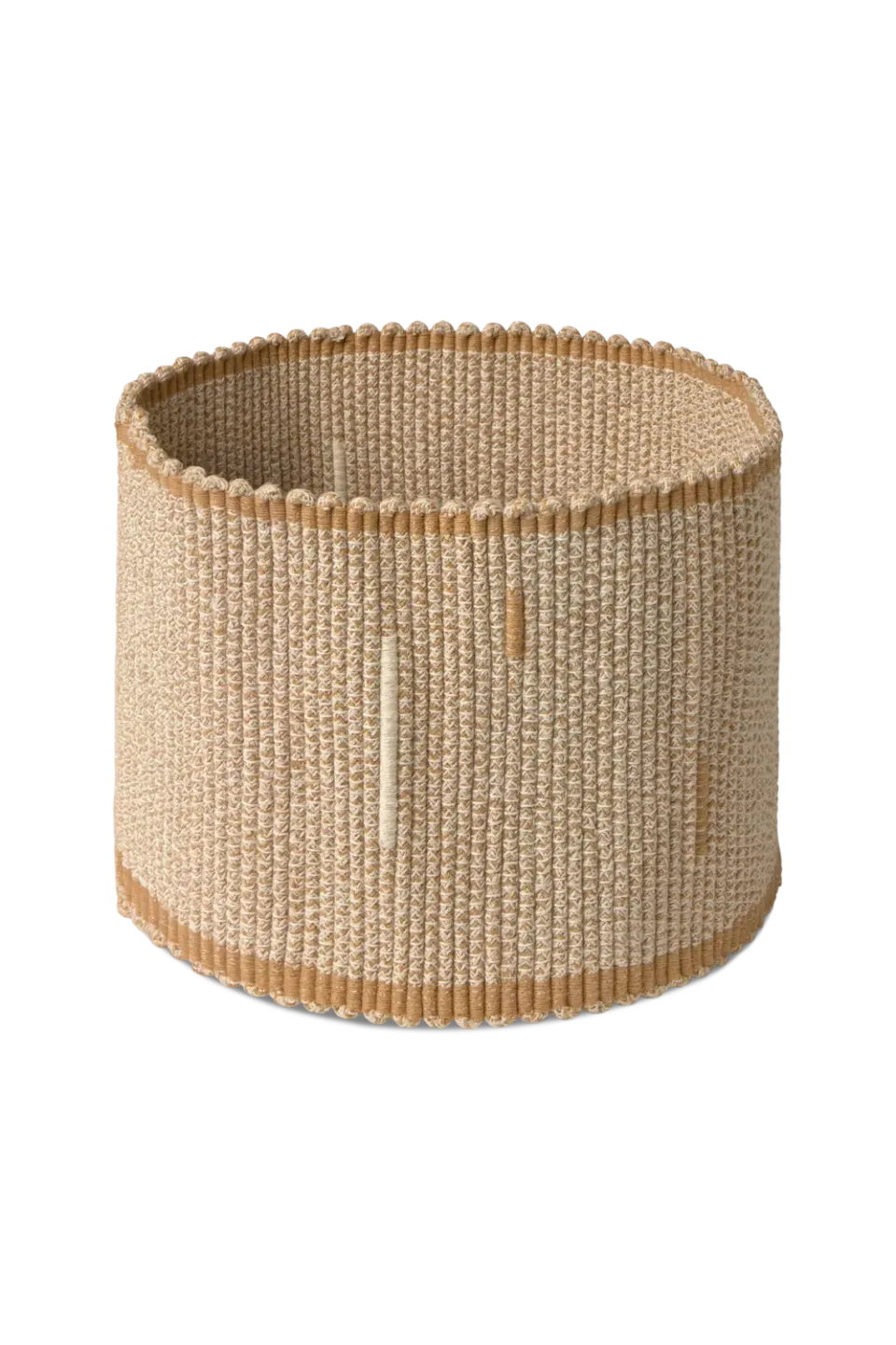 Lorena Canals Handloom Vertical Korb Natural Ø35x25 Baumwolle