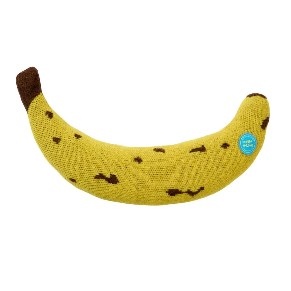 Donna Wilson Banana Kissen Wolle 66x14 Gelb