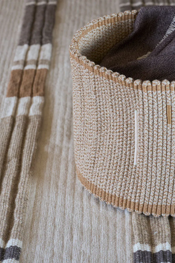 Lorena Canals Handloom Vertical Korb Natural Ø35x25 Baumwolle