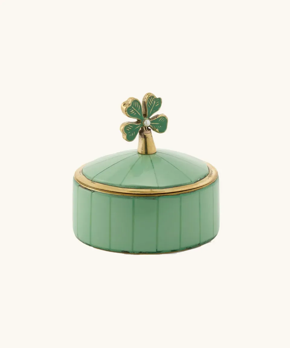 Doing Goods Lucky Clover Circus Dose mittel grün Messing
