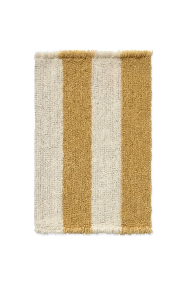 Lorena Canals Cabana Lines Wool Caramel Teppichmuster Wolle