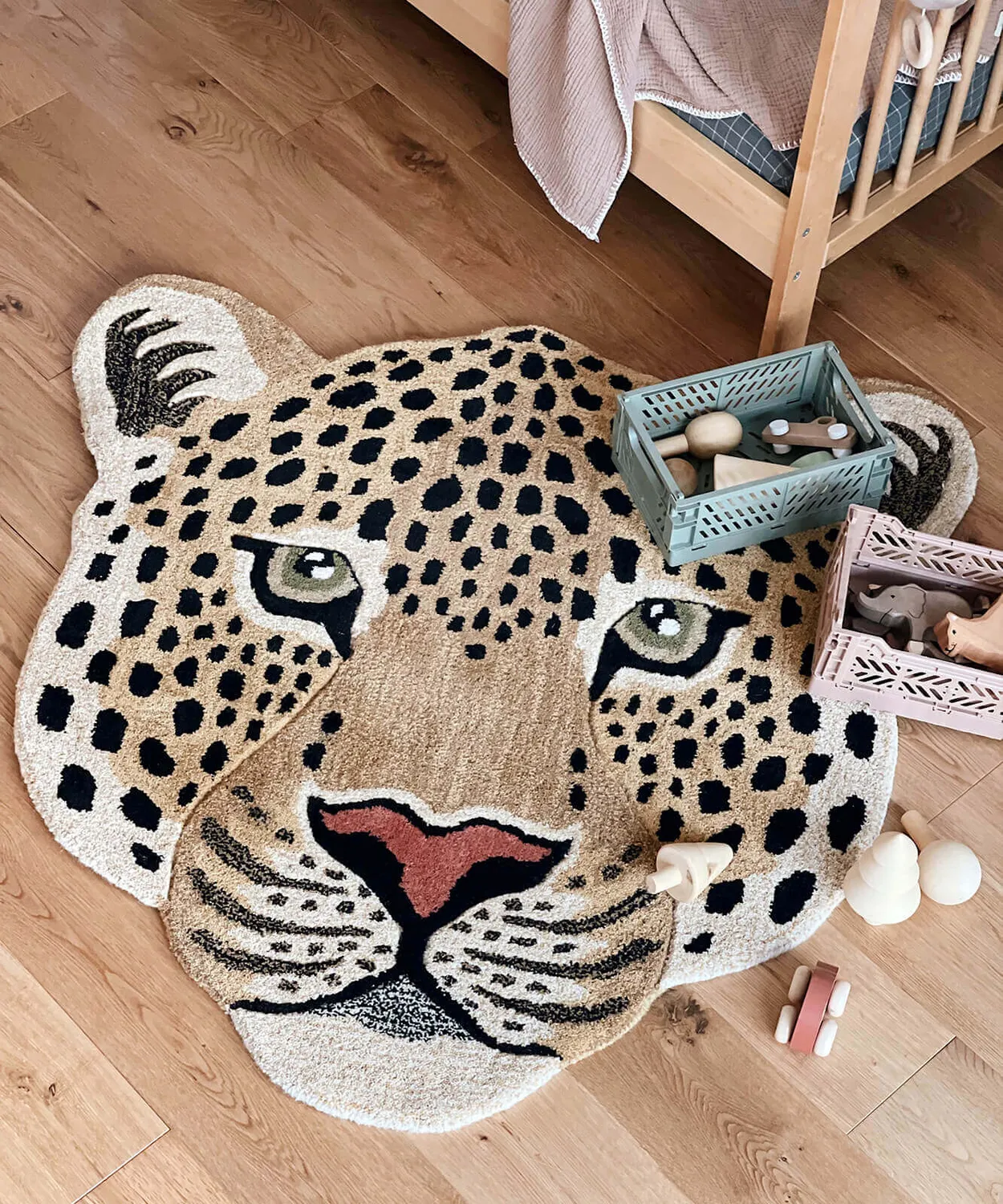 Doing Goods Tapis Amis Himani Leopard Large Teppich Wolle