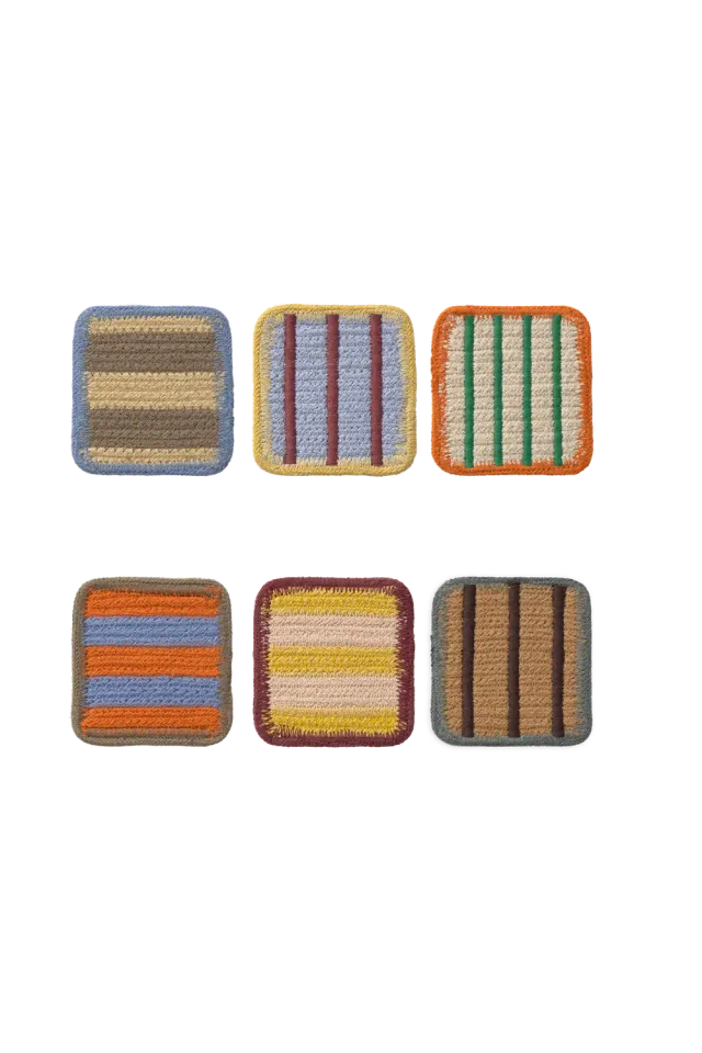Lorena Canals Color On Untersetzer 6er-Set 10x10cm bunt