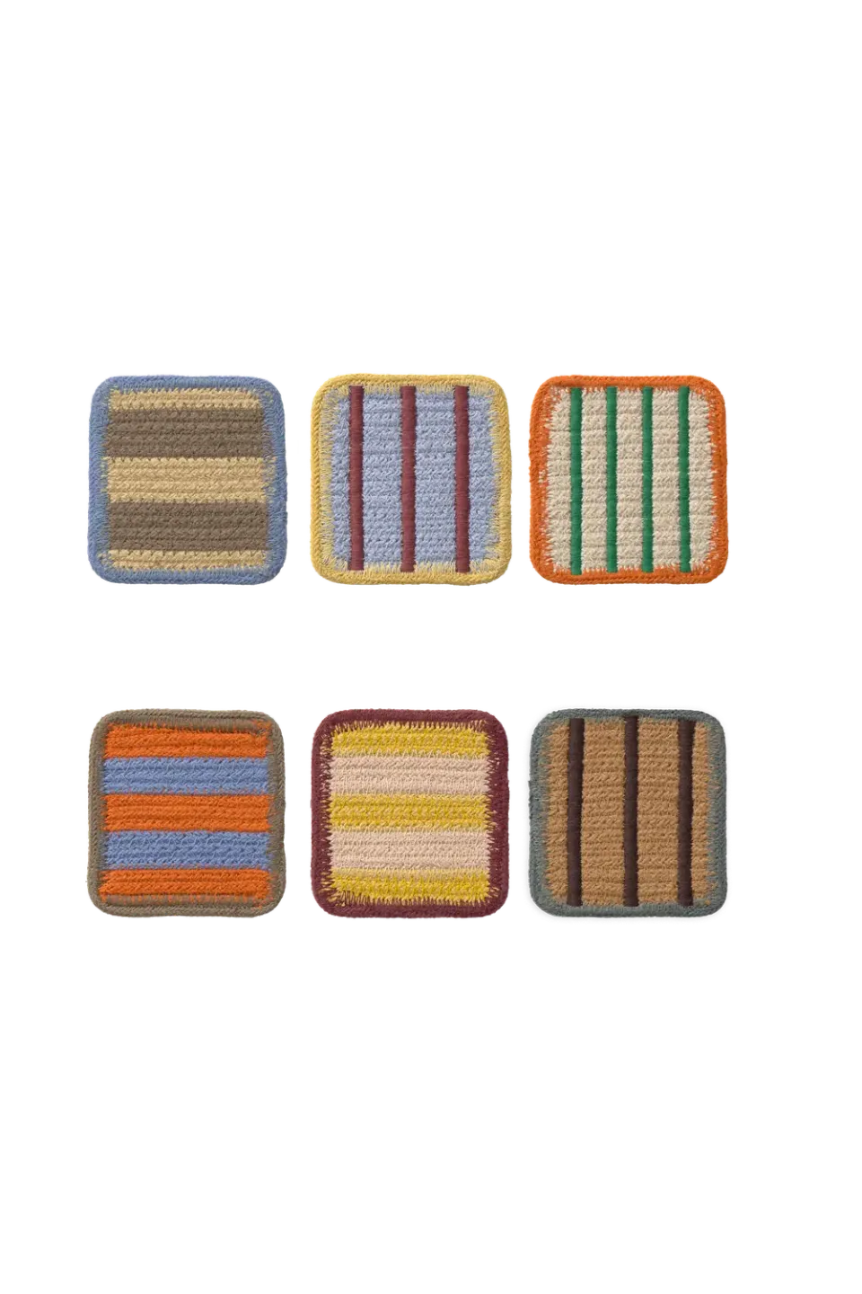 Lorena Canals Color On Untersetzer 6er-Set 10x10cm bunt