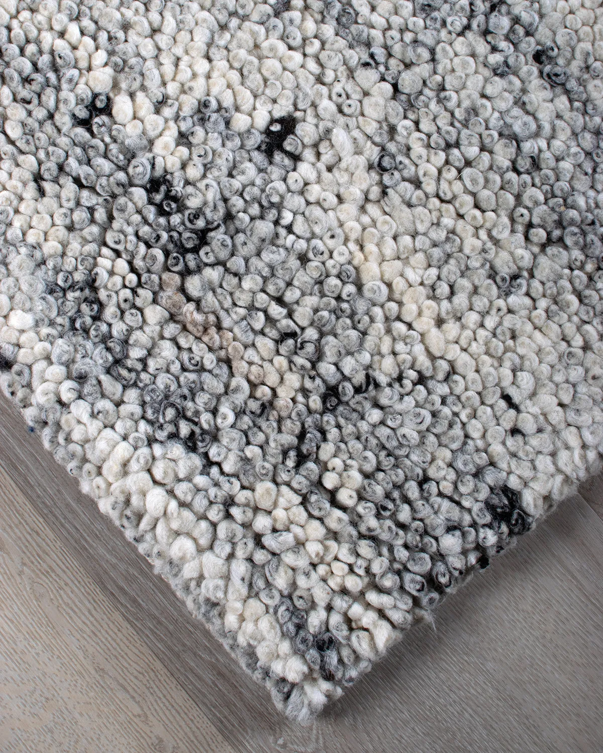 HC Interior Rugs York 3140-202 Teppich White Black Wollteppich