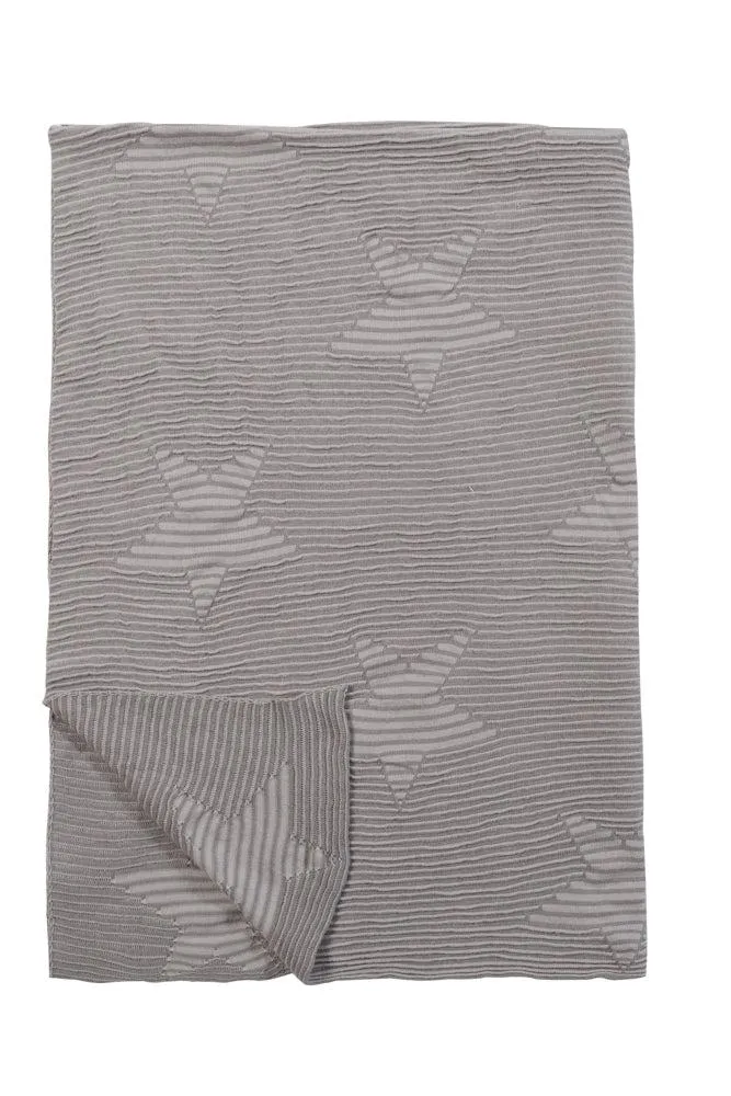 Lorena Canals Hippy Stars Pearl Grey Babydecke 90x120 Baumwolle