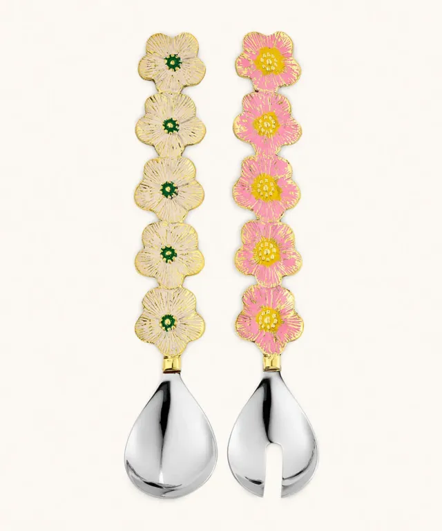 Doing Goods Faye Fleur Salatbesteck 2tlg Blume Geschenkbox