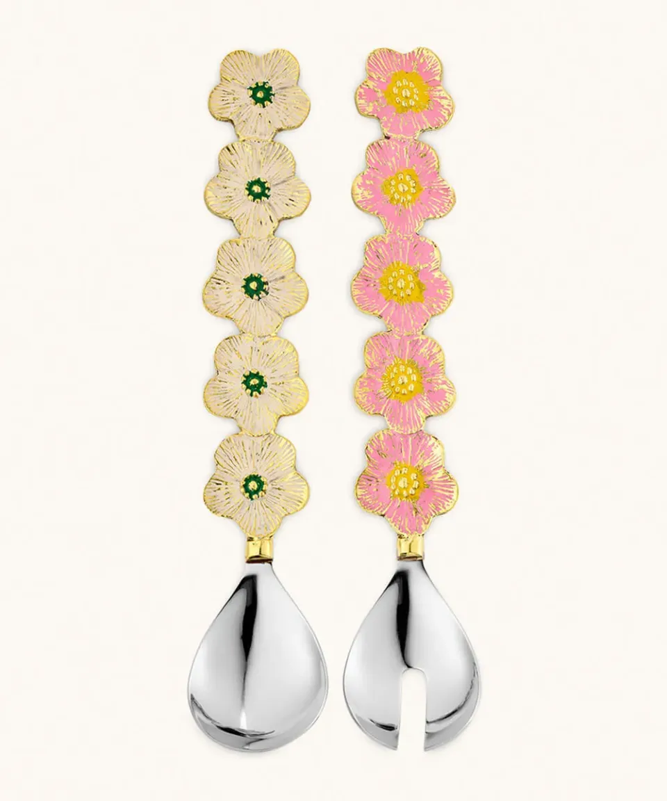 Doing Goods Faye Fleur Salatbesteck 2tlg Blume Geschenkbox