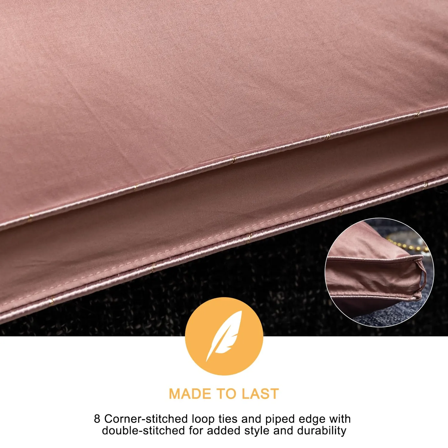 HonunGron Ungarische Daunendecke Rosa 220x240cm 1500g
