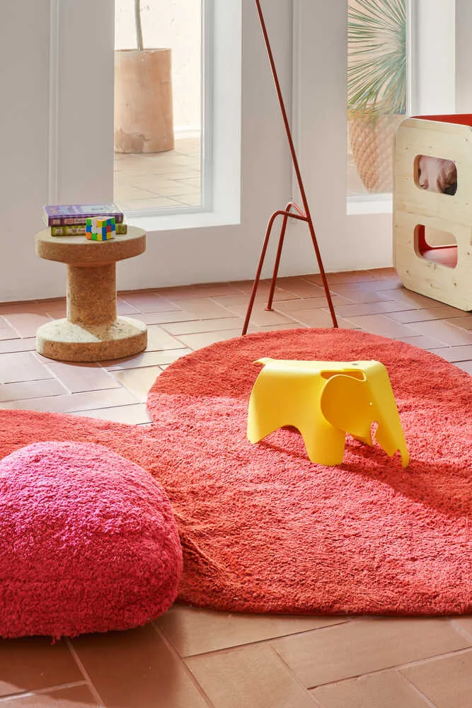 Lorena Canals Puffy Agatha Waschteppich 160x180 Rot