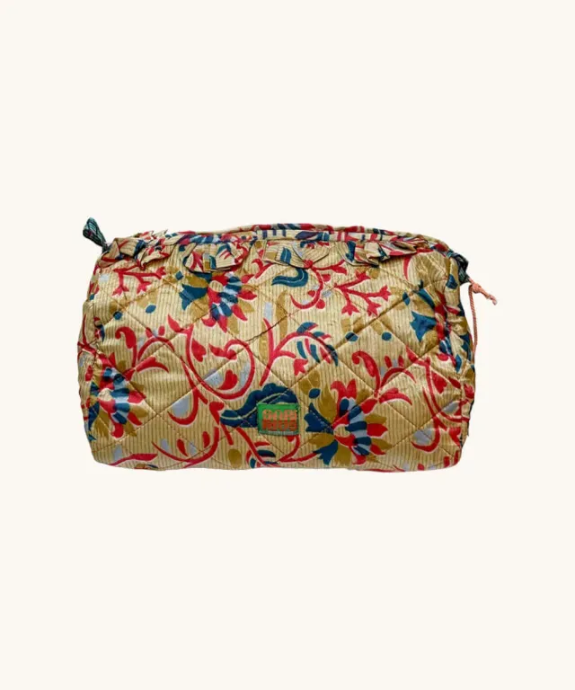 Doing Goods Jojo Jojo Sari Kosmetiktasche Groß Sari-Stoff