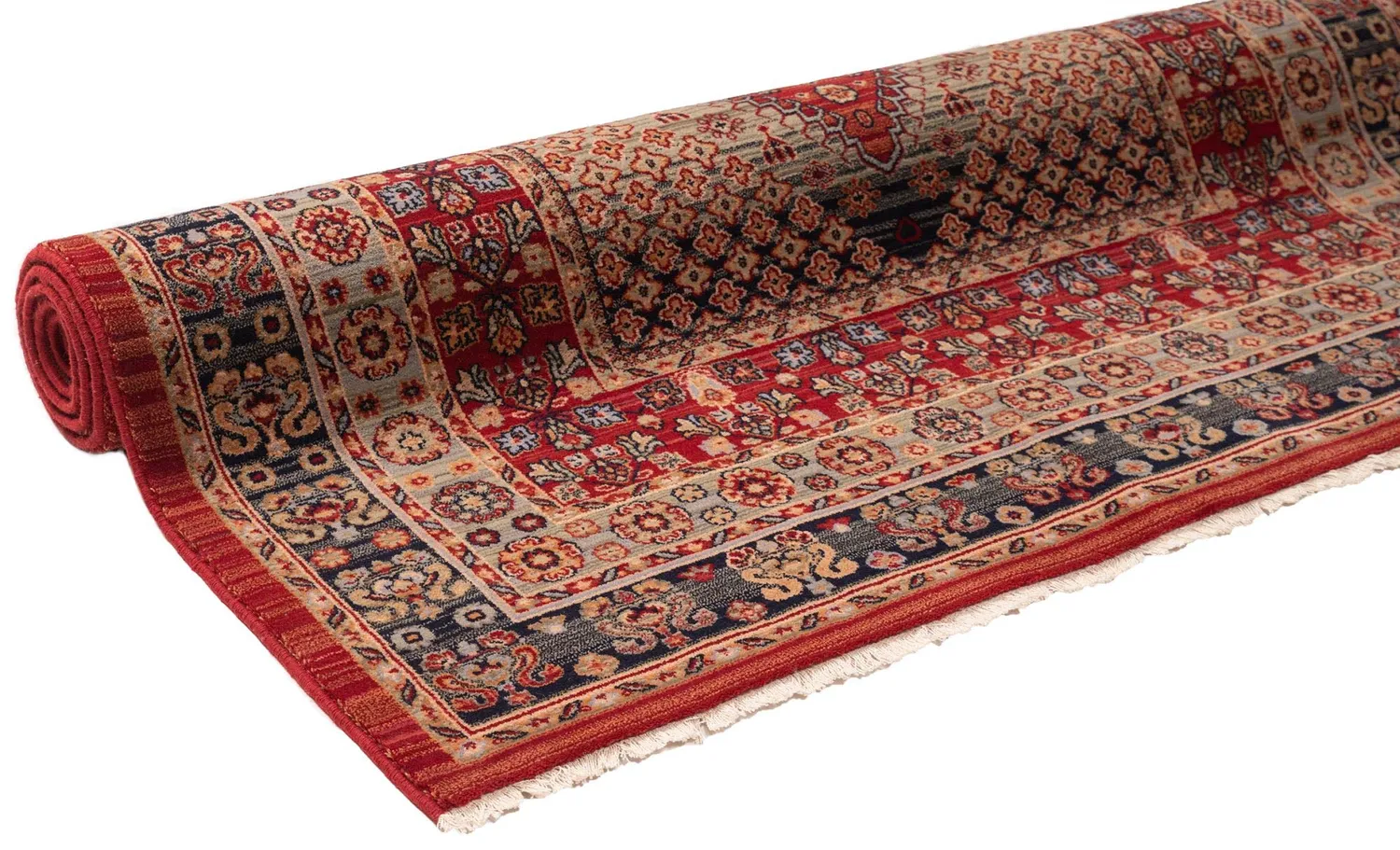 THEKO Saharna Wollteppich 60x90cm Rot Neuseeland-Wolle