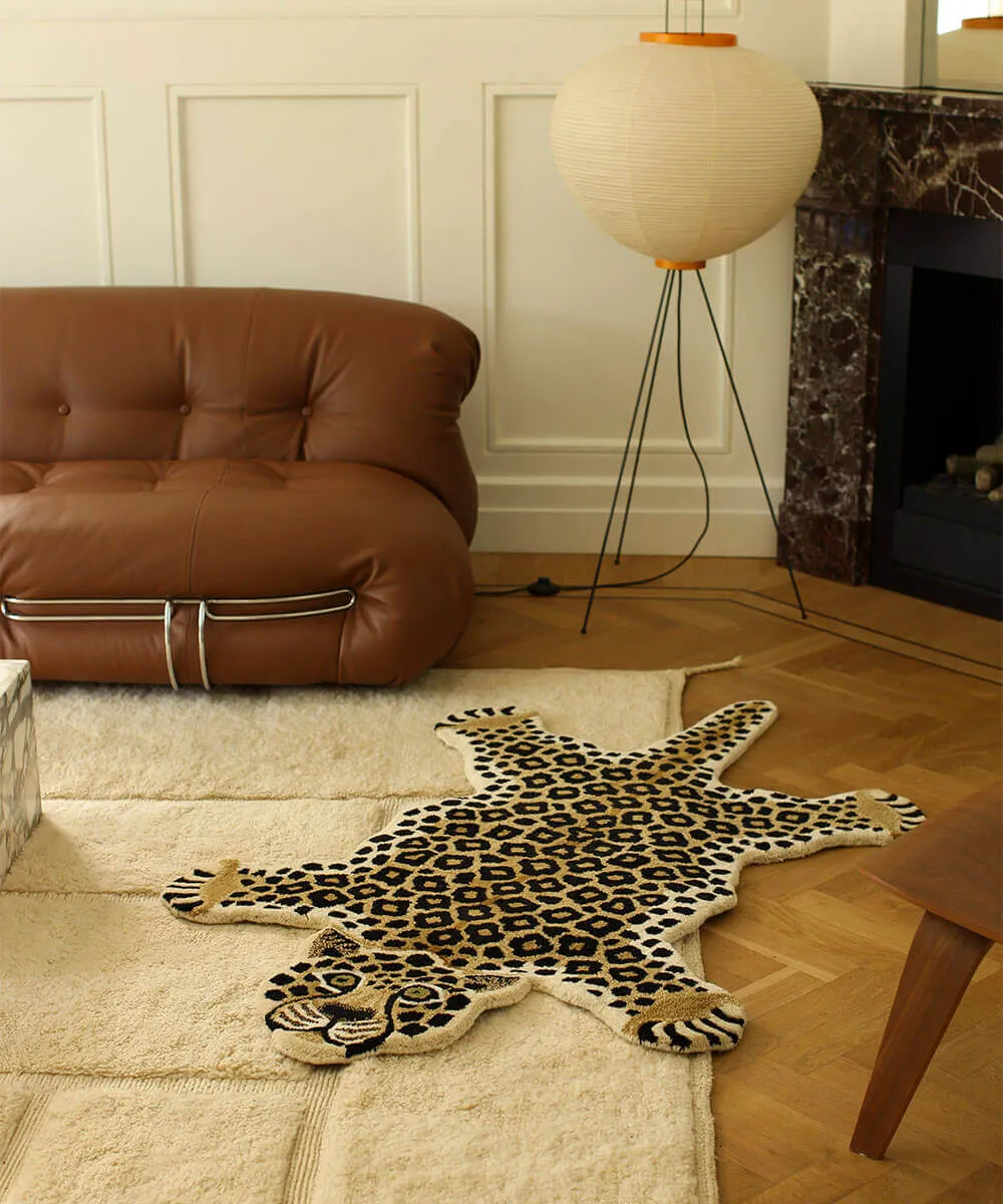 Doing Goods Loony Leopard Teppich Large Wolle