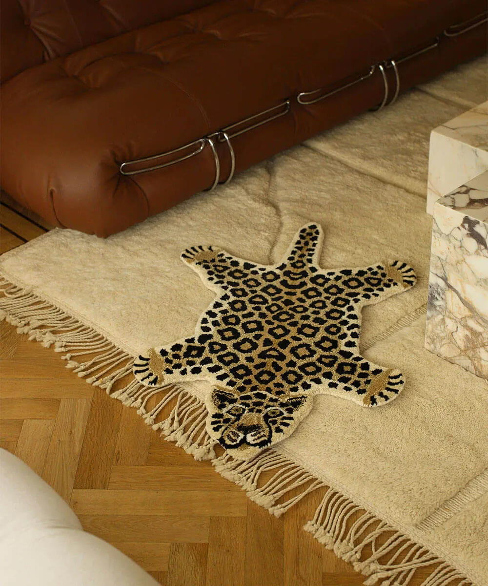 Doing Goods Loony Leopard Teppich Small Wolle