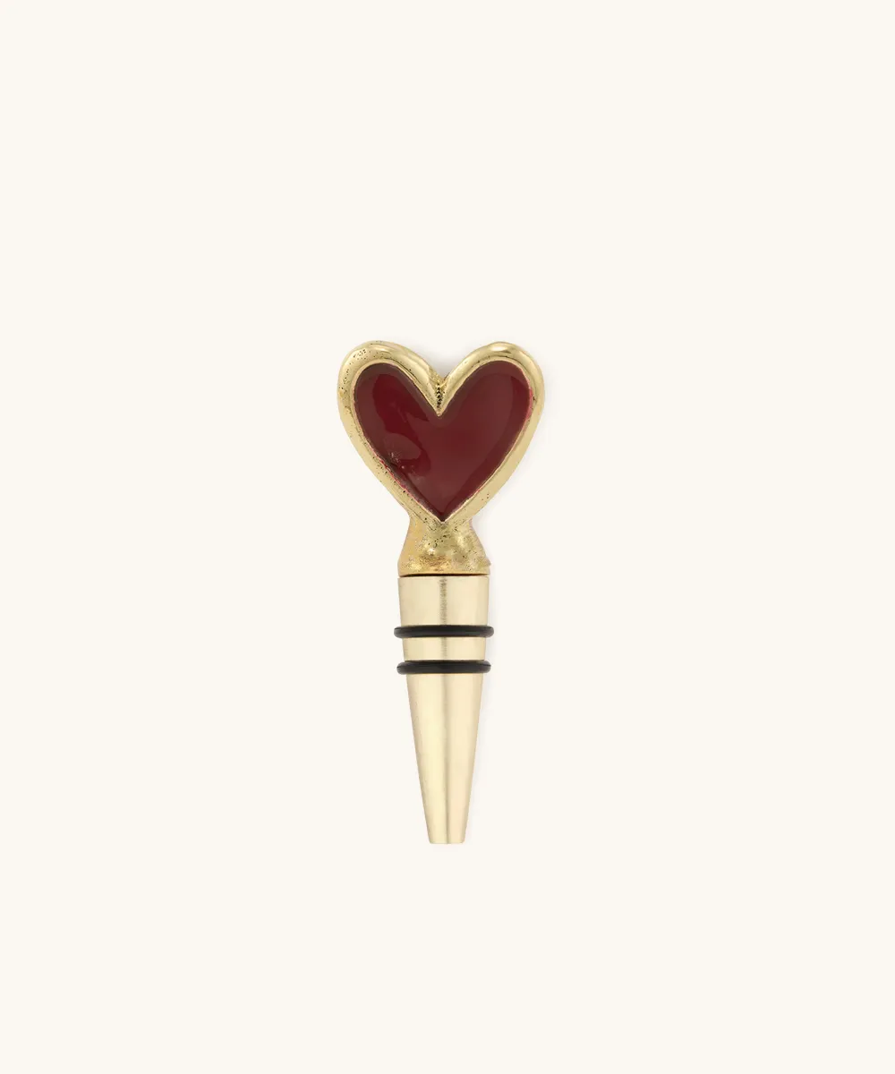 Doing Goods Pyar Heart Flaschenstopfen Gold mit Herz