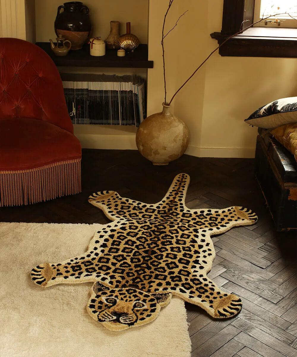 Doing Goods Loony Leopard Teppich Large Wolle