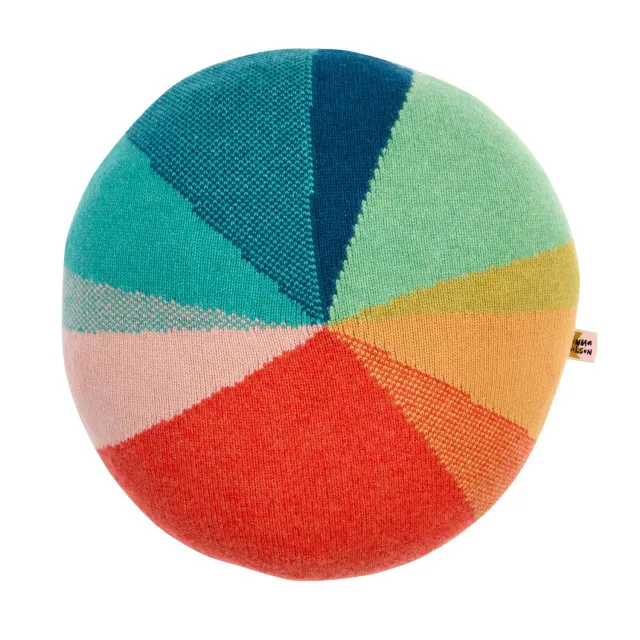 Donna Wilson Pie Chart Kissen Lambswool 42x42cm bunt