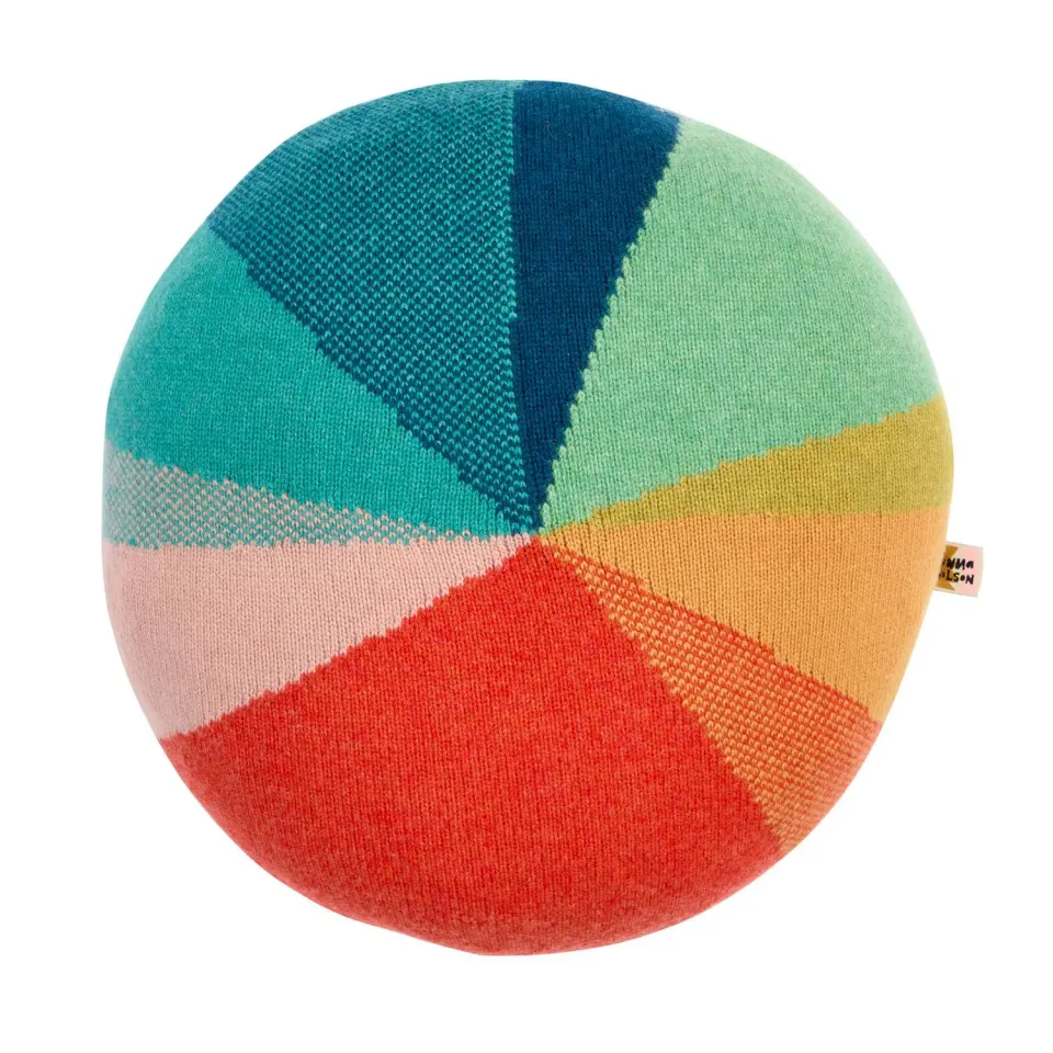 Donna Wilson Pie Chart Kissen Lambswool 42x42cm bunt