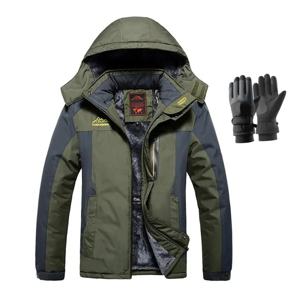 HonunGron Skijacke Herren 6XL Gefüttert Winter