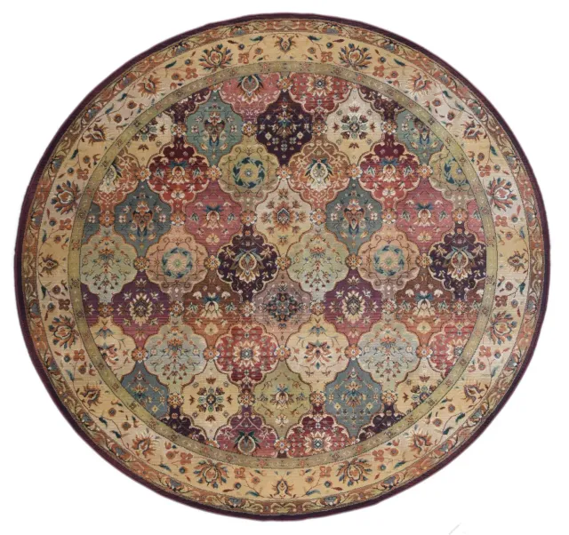 THEKO Gabiro Orientteppich 200 rund Pastell Multi Vintage