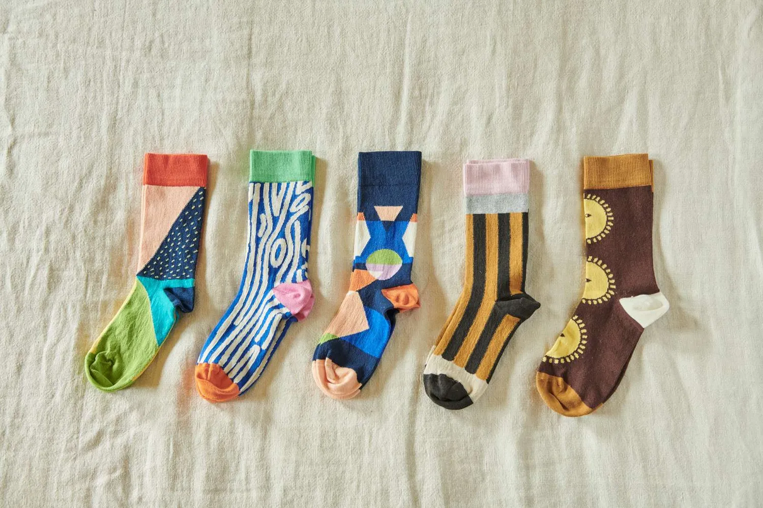 Donna Wilson Pie Chart Socken Bio-Baumwolle bunt