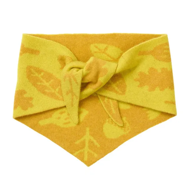 Donna Wilson Yellow Sprig Neckerchief Halstuch Lambswool